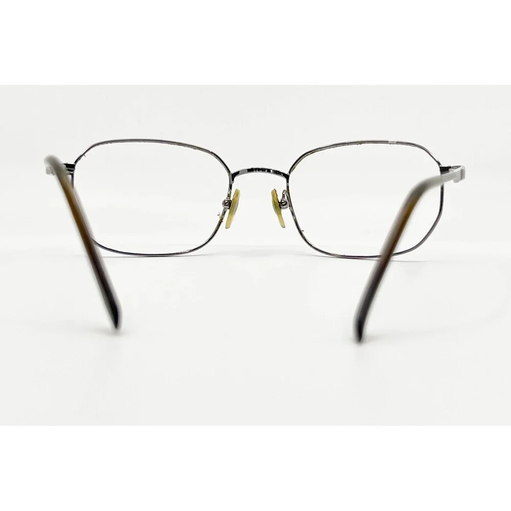 Unbranded Eyeglass Frames Mens Silver Metal Rectangular 52-18-140